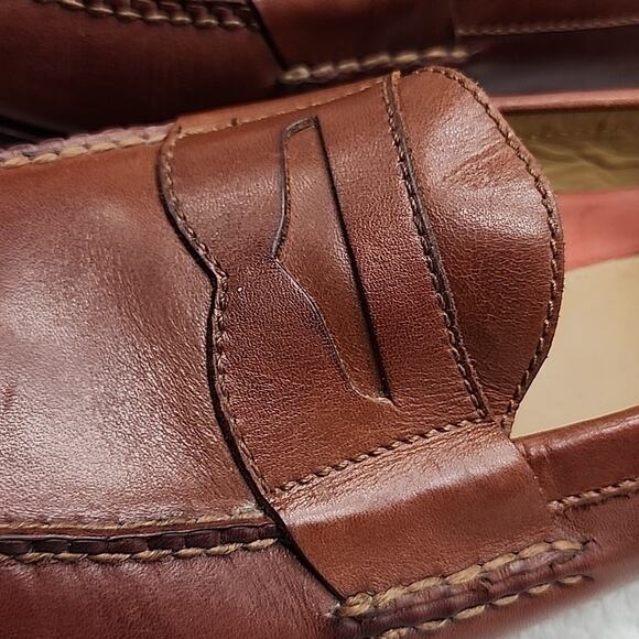 COLE HAAN STYLE: PINCH GRAND PENNY LOAFERS PAPAYA LEATHER MENS 11.0 VGUC ELEGANT main image 10